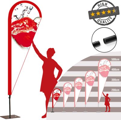 Beachflag Expert Spoon Größe S